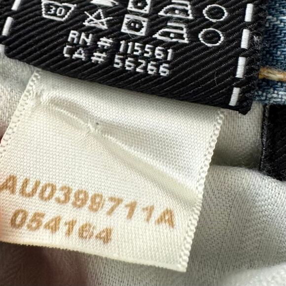 7 For All Mankind High Waist Vintage Bootcut Cut Off Denim Shorts 26 - Picture 9 of 13